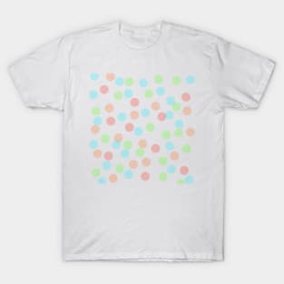 Colorful polka dots abstract background T-Shirt